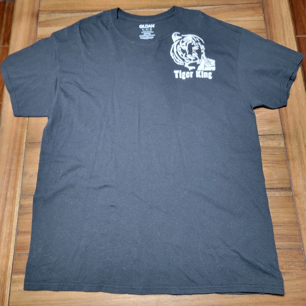 Tiger King Black Unisex Tee (Gildan) "Carole F'n Baskin" - Size XL